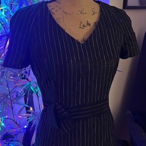 Carolina Herrera Pinstripe dress 4